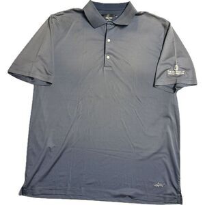 Greg Norman Blue Striped Polo Shirt Men’s Size XL The Houstonian‎ Golf